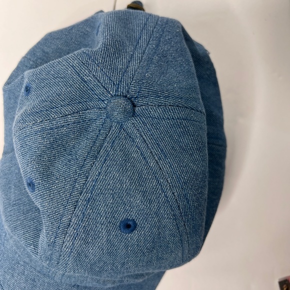 Blue Denim Rainbow Patch Dad Baseball Hat - Picture 9 of 9